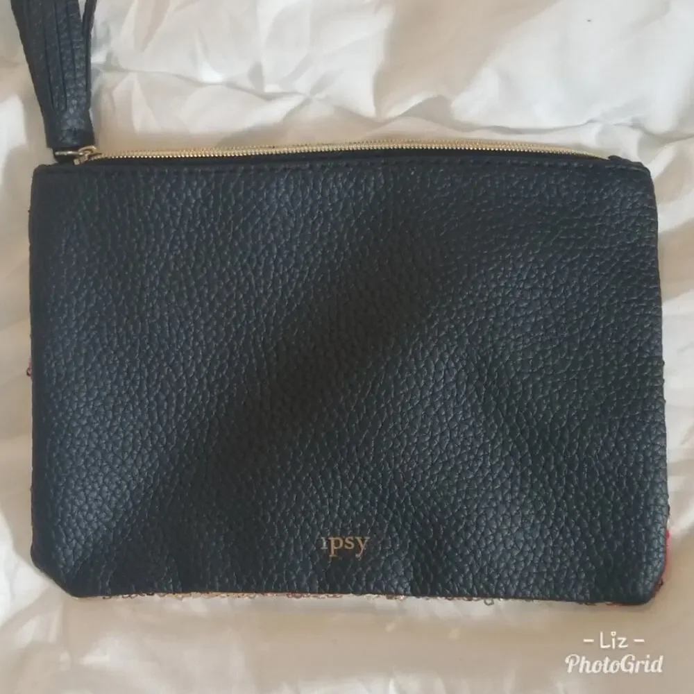 Ipsy | Gold Sequin Makeup Bag/Purse - add me to a bundle!